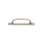 Door Pull Handle on Plate Offset by M Marcus - Heritage Brass