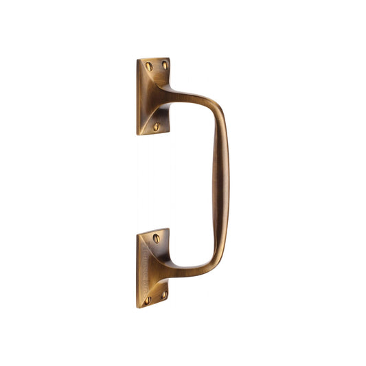 Door Pull Handle Offset by M Marcus - Heritage Brass