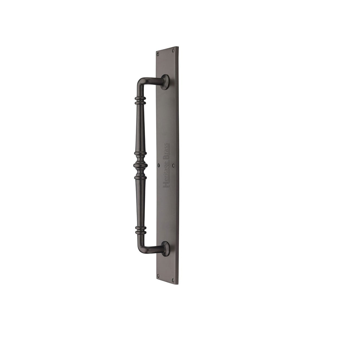 Avon Door Pull Handle on Plate by M Marcus - Heritage Brass
