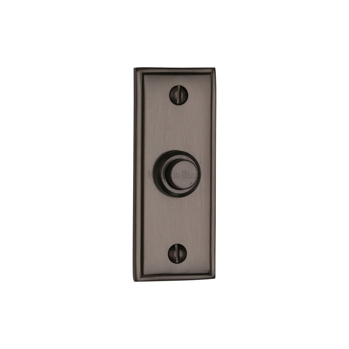 Oblong Bell Push - Antique Brass
