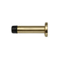 Cylindrical Wall Mounted Door Stop with Rose by M Marcus - Heritage Brass
