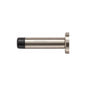 Cylindrical Wall Mounted Door Stop with Rose by M Marcus - Heritage Brass