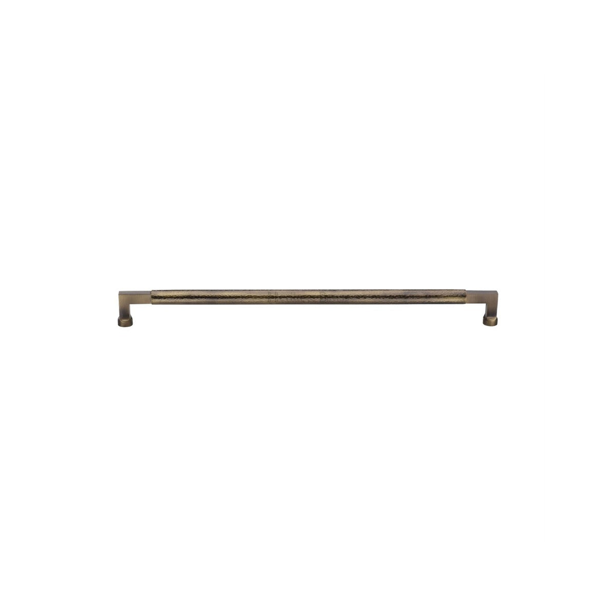 Heritage Brass Door Pull Handle Hammered Bauhaus Design by M Marcus - Heritage Brass