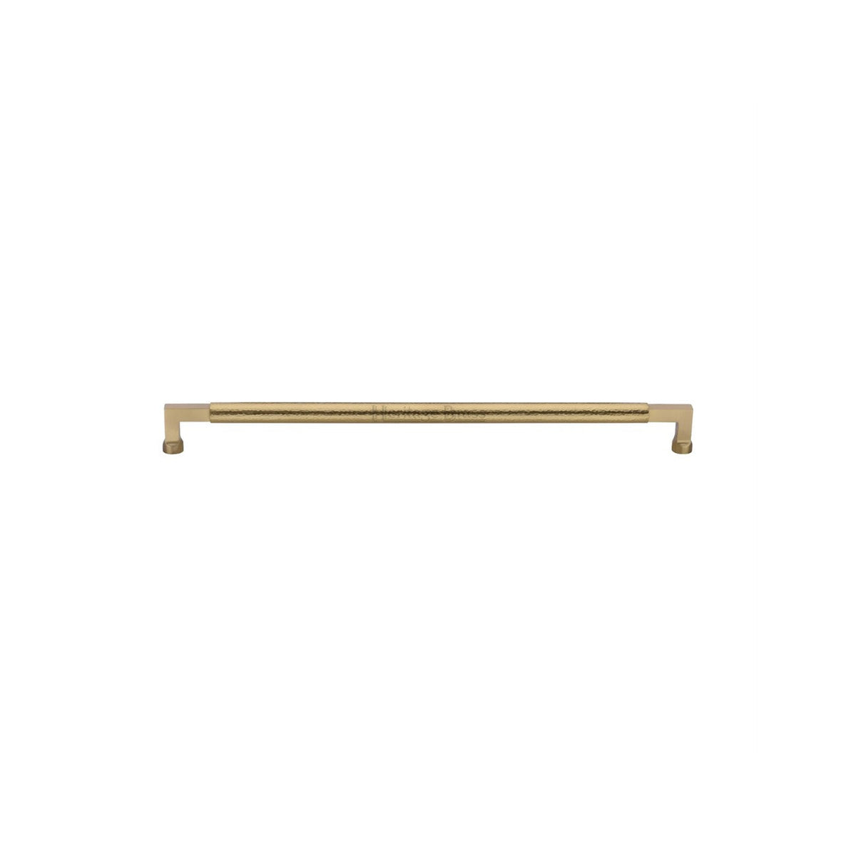Heritage Brass Door Pull Handle Hammered Bauhaus Design by M Marcus - Heritage Brass