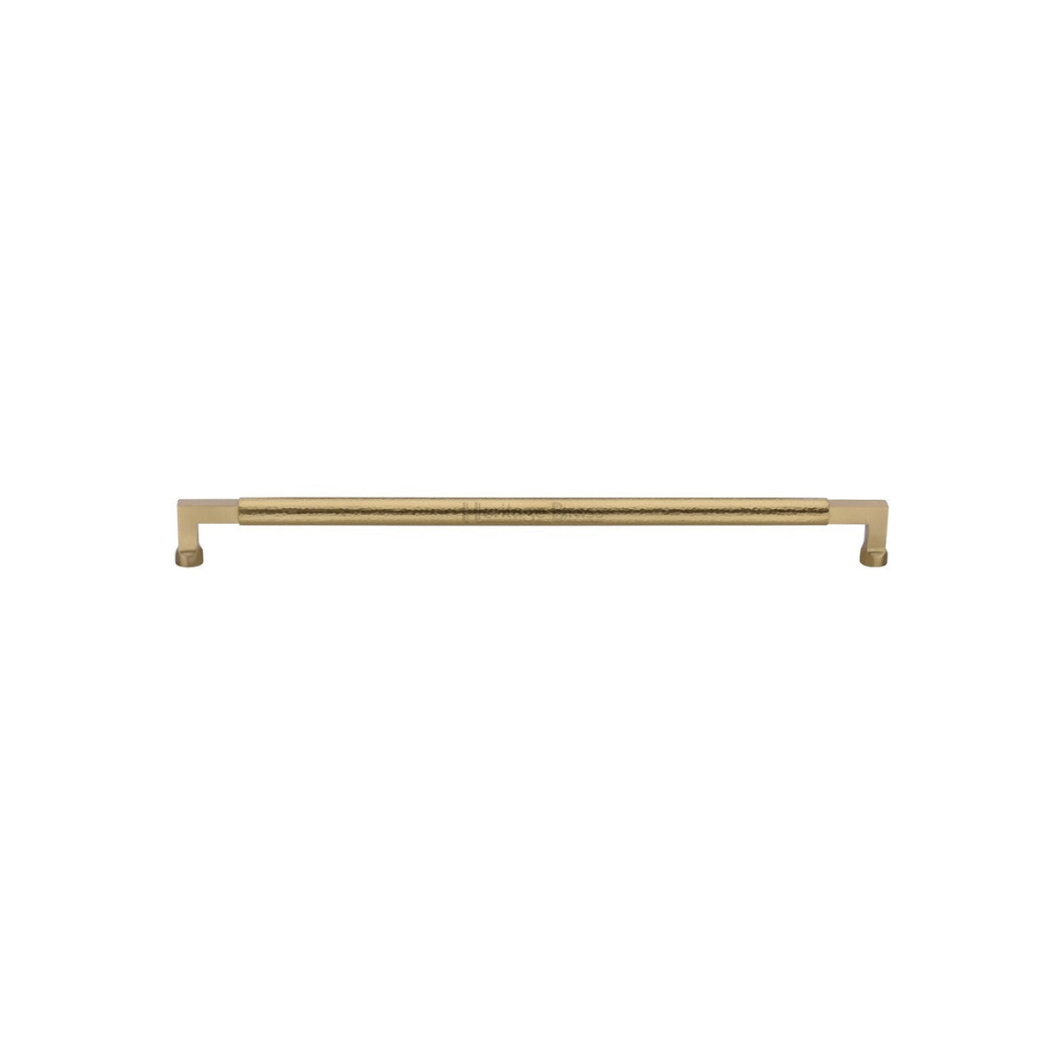 Heritage Brass Door Pull Handle Hammered Bauhaus Design by M Marcus - Heritage Brass