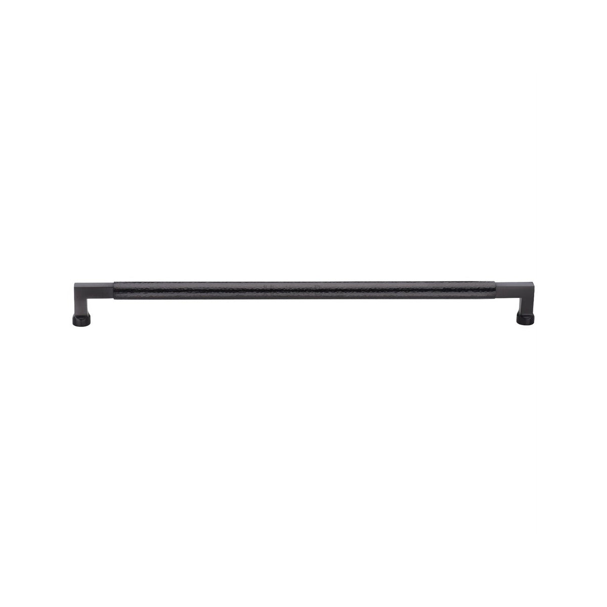 Heritage Brass Door Pull Handle Hammered Bauhaus Design by M Marcus - Heritage Brass