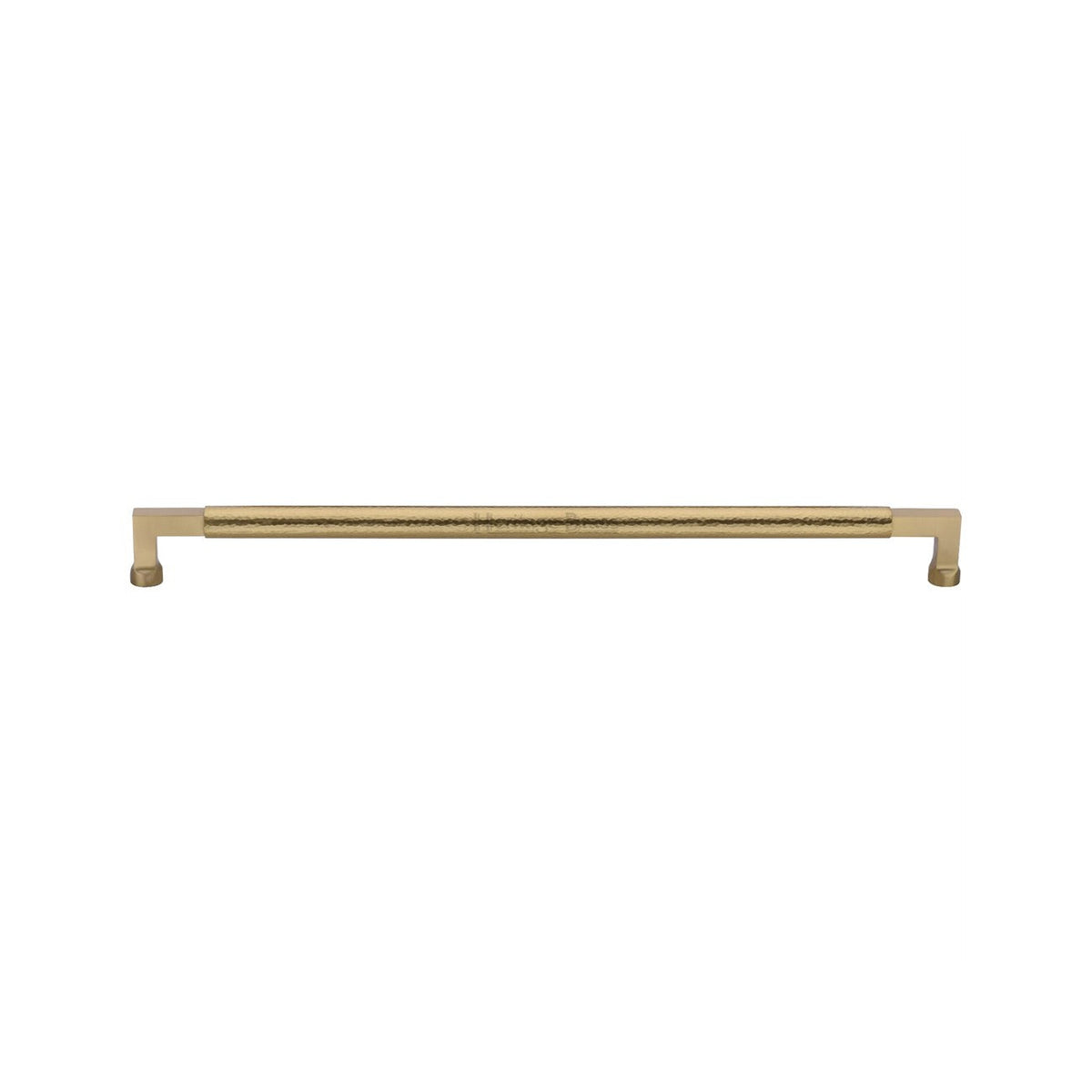 Heritage Brass Door Pull Handle Hammered Bauhaus Design by M Marcus - Heritage Brass