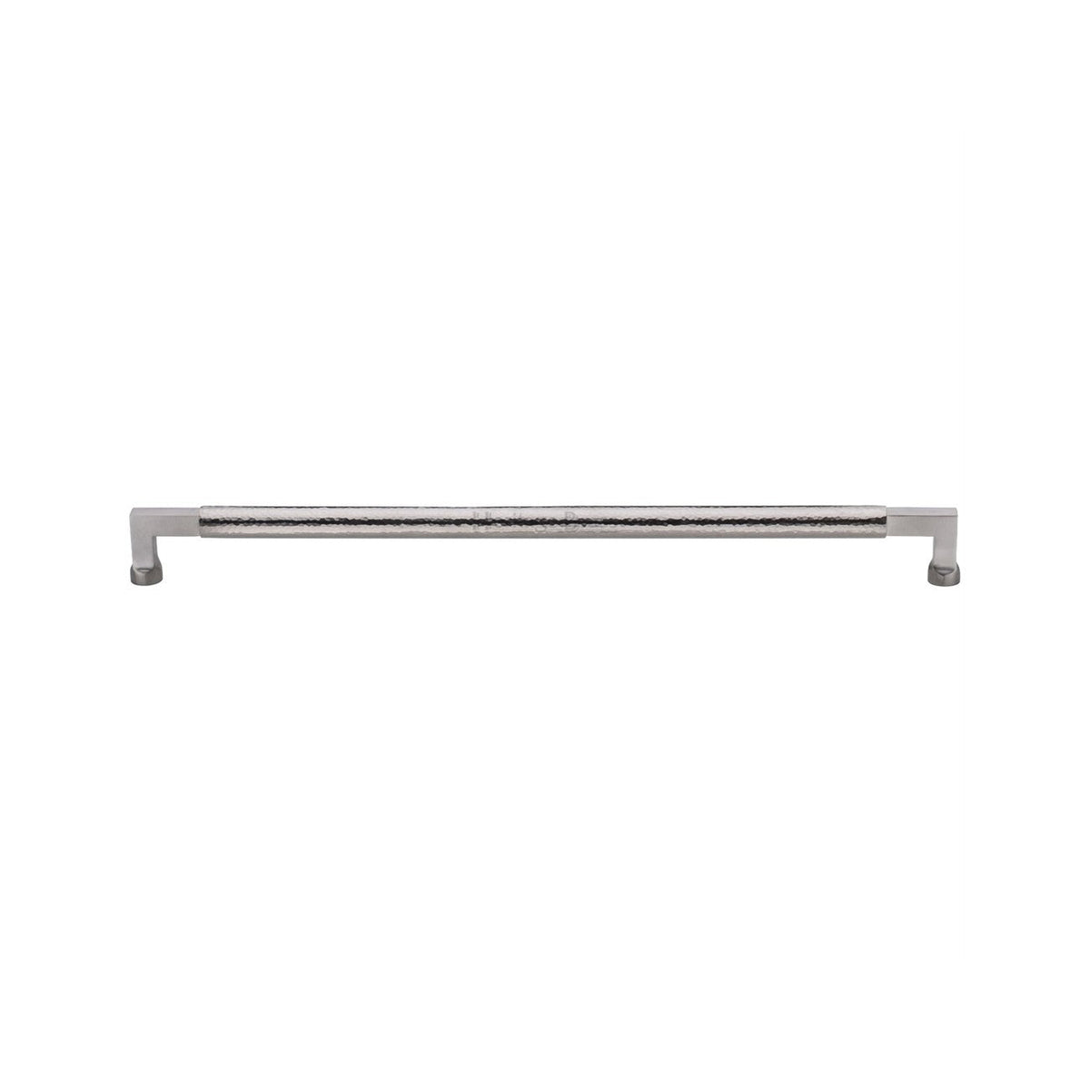Heritage Brass Door Pull Handle Hammered Bauhaus Design by M Marcus - Heritage Brass