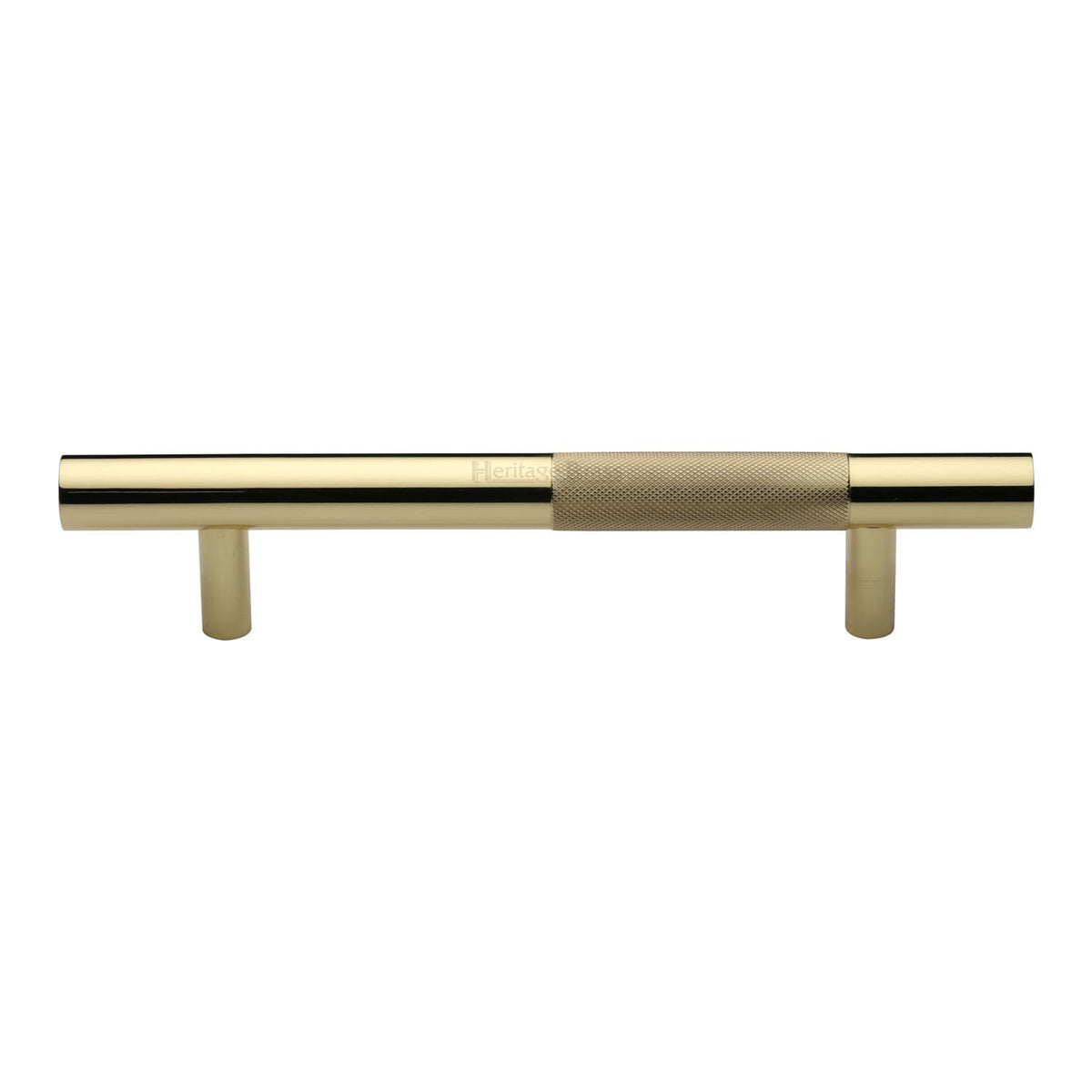 Knurled Bar Door Pull Handle by M Marcus - Heritage Brass