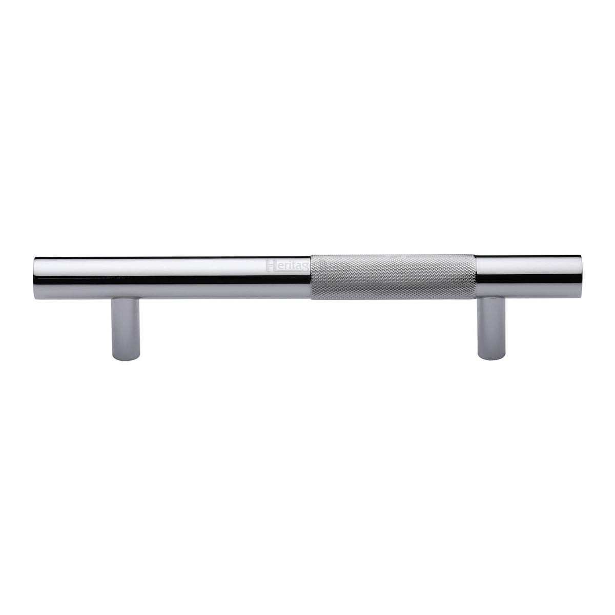 Knurled Bar Door Pull Handle by M Marcus - Heritage Brass