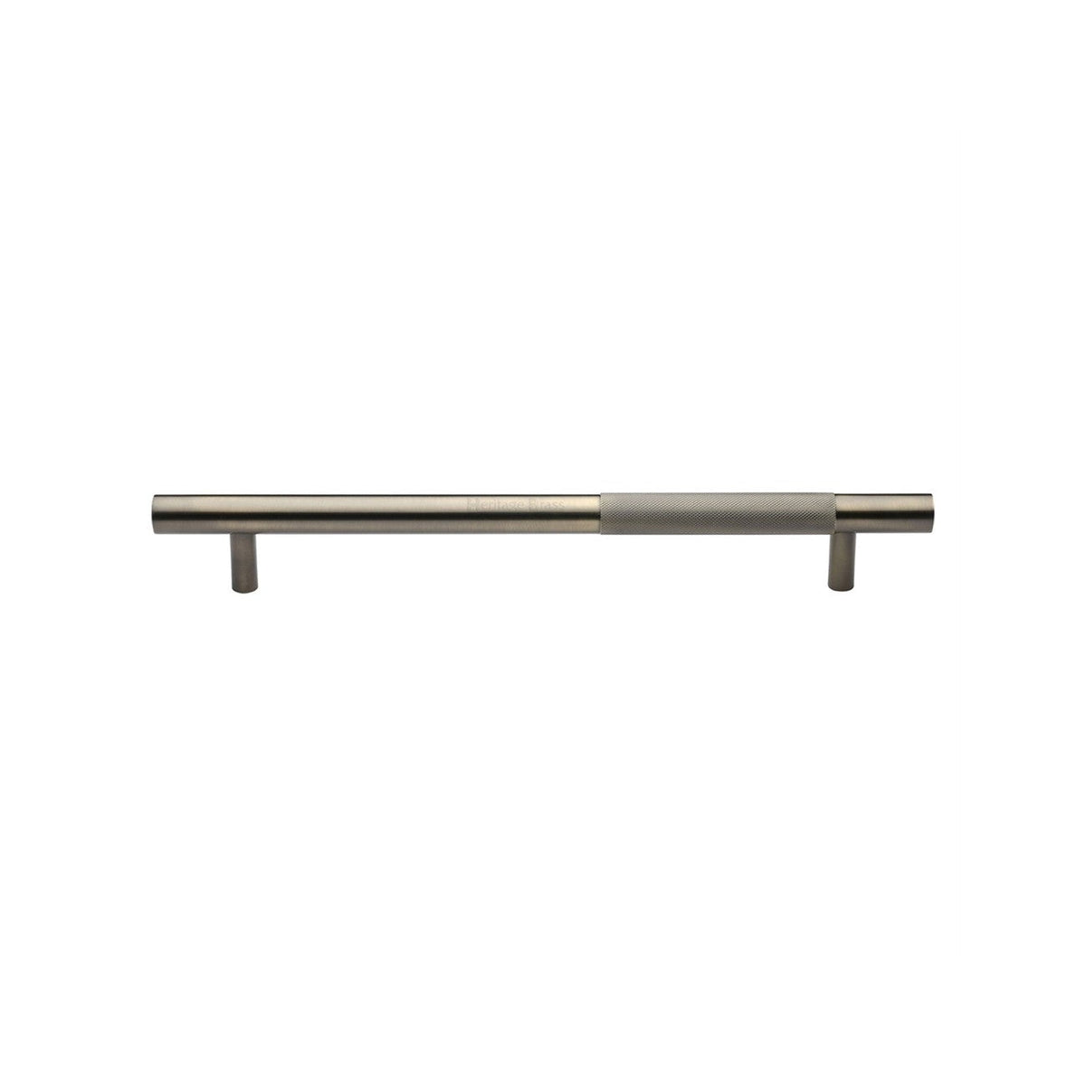 Knurled Bar Door Pull Handle by M Marcus - Heritage Brass