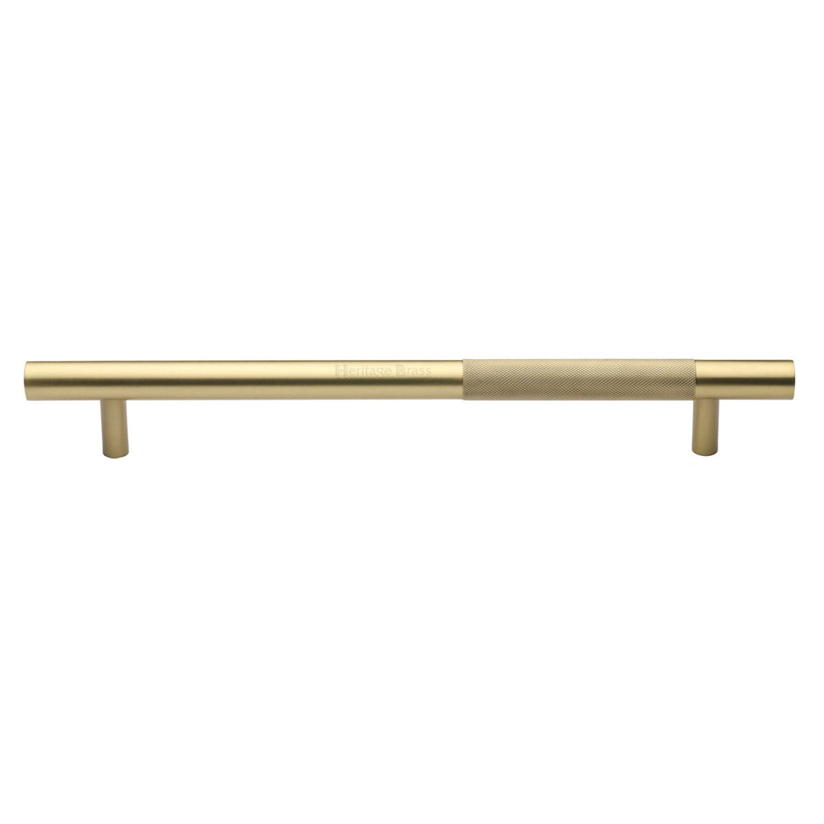 Knurled Bar Door Pull Handle by M Marcus - Heritage Brass