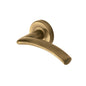 Centaur Door Handle on Round Rose by M Marcus - Heritage Brass