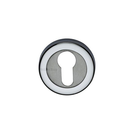 Euro Profile Cylinder Escutcheon Round - V4020 - Antique Brass