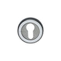 Euro Profile Cylinder Escutcheon Round - V4020 - Antique Brass