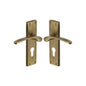 Sophia Door Handle on Plate by M Marcus - Heritage Brass