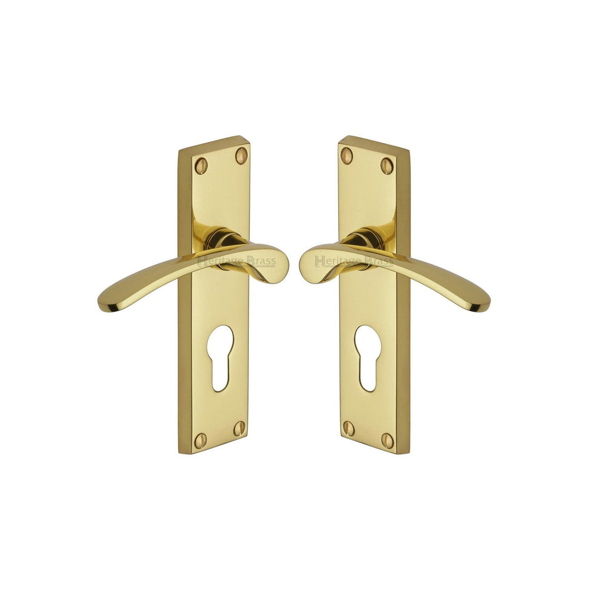 Sophia Door Handle on Plate by M Marcus - Heritage Brass