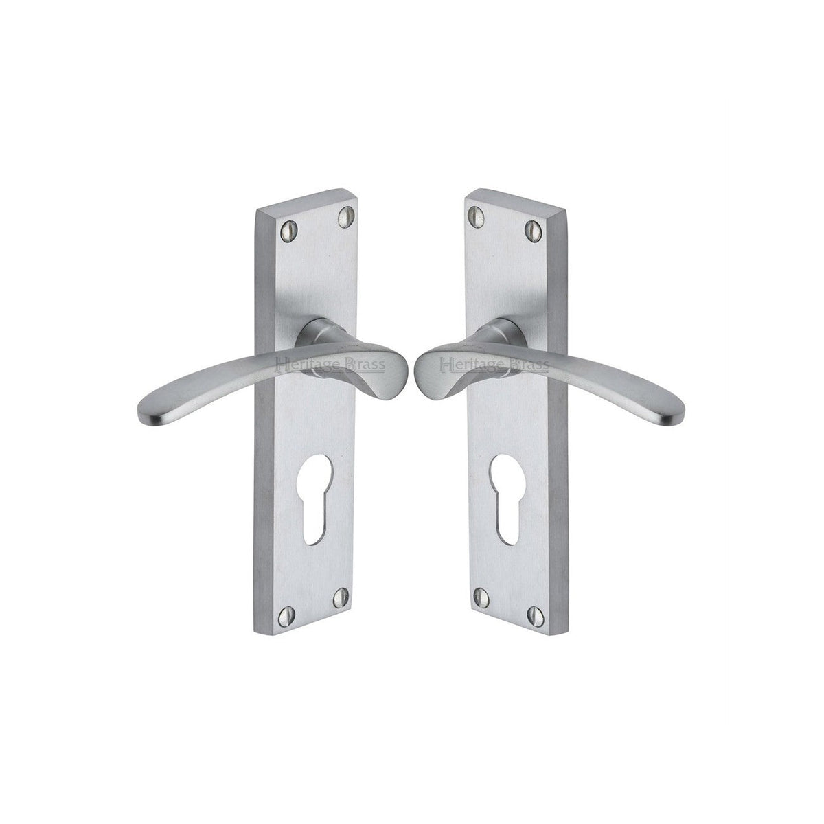 Sophia Door Handle on Plate by M Marcus - Heritage Brass