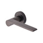 Julia Door Handle on Round Rose by M Marcus - Heritage Brass