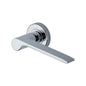Julia Door Handle on Round Rose by M Marcus - Heritage Brass