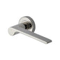 Julia Door Handle on Round Rose by M Marcus - Heritage Brass