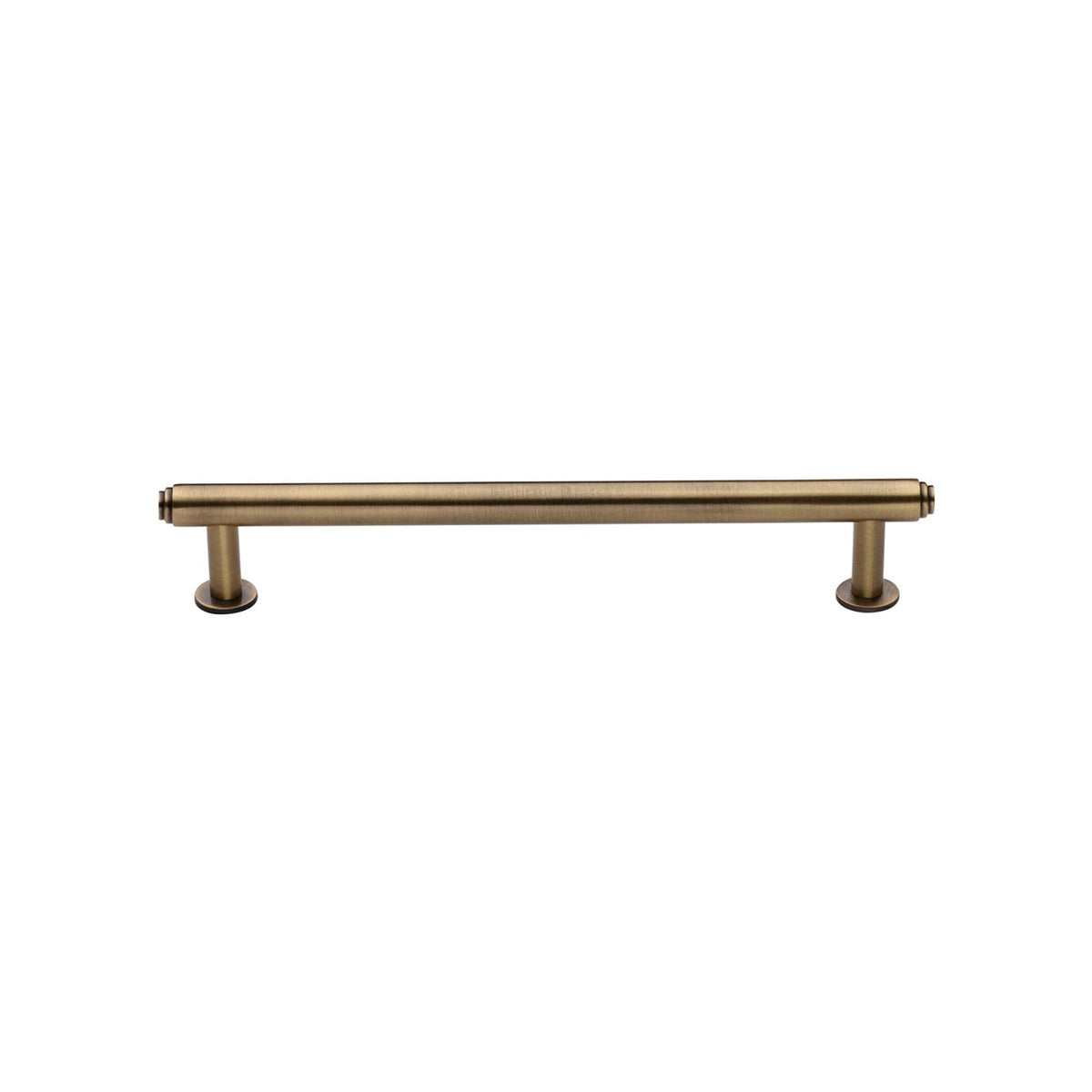 Step Cabinet Pull Handle with Rose by M Marcus - Heritage Brass