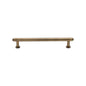 Step Cabinet Pull Handle with Rose by M Marcus - Heritage Brass