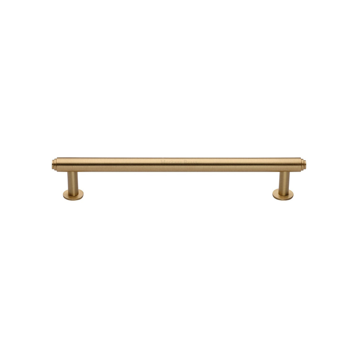 Step Cabinet Pull Handle with Rose by M Marcus - Heritage Brass