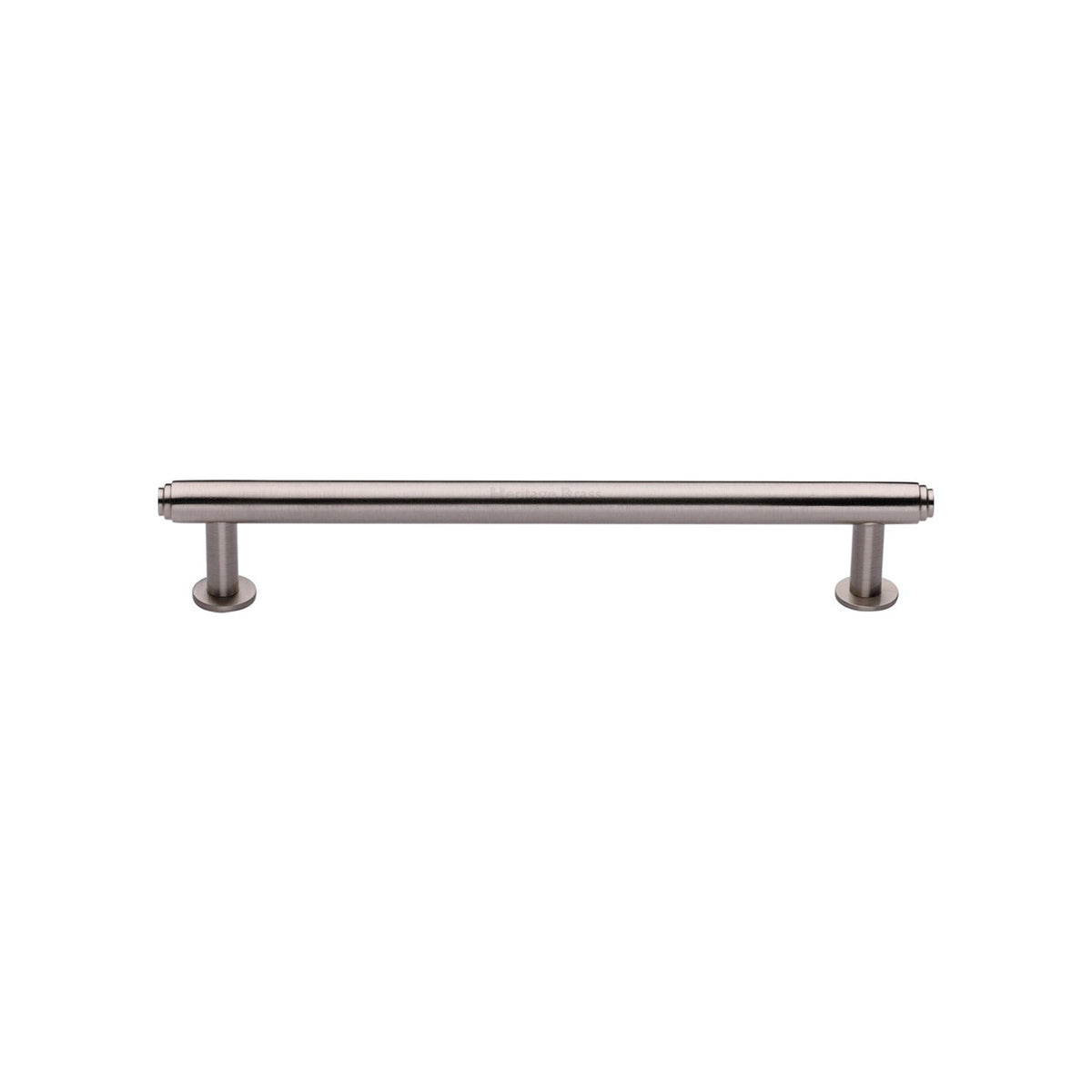 Step Cabinet Pull Handle with Rose by M Marcus - Heritage Brass