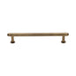 Step Cabinet Pull Handle with Rose by M Marcus - Heritage Brass