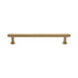 Step Cabinet Pull Handle with Rose by M Marcus - Heritage Brass