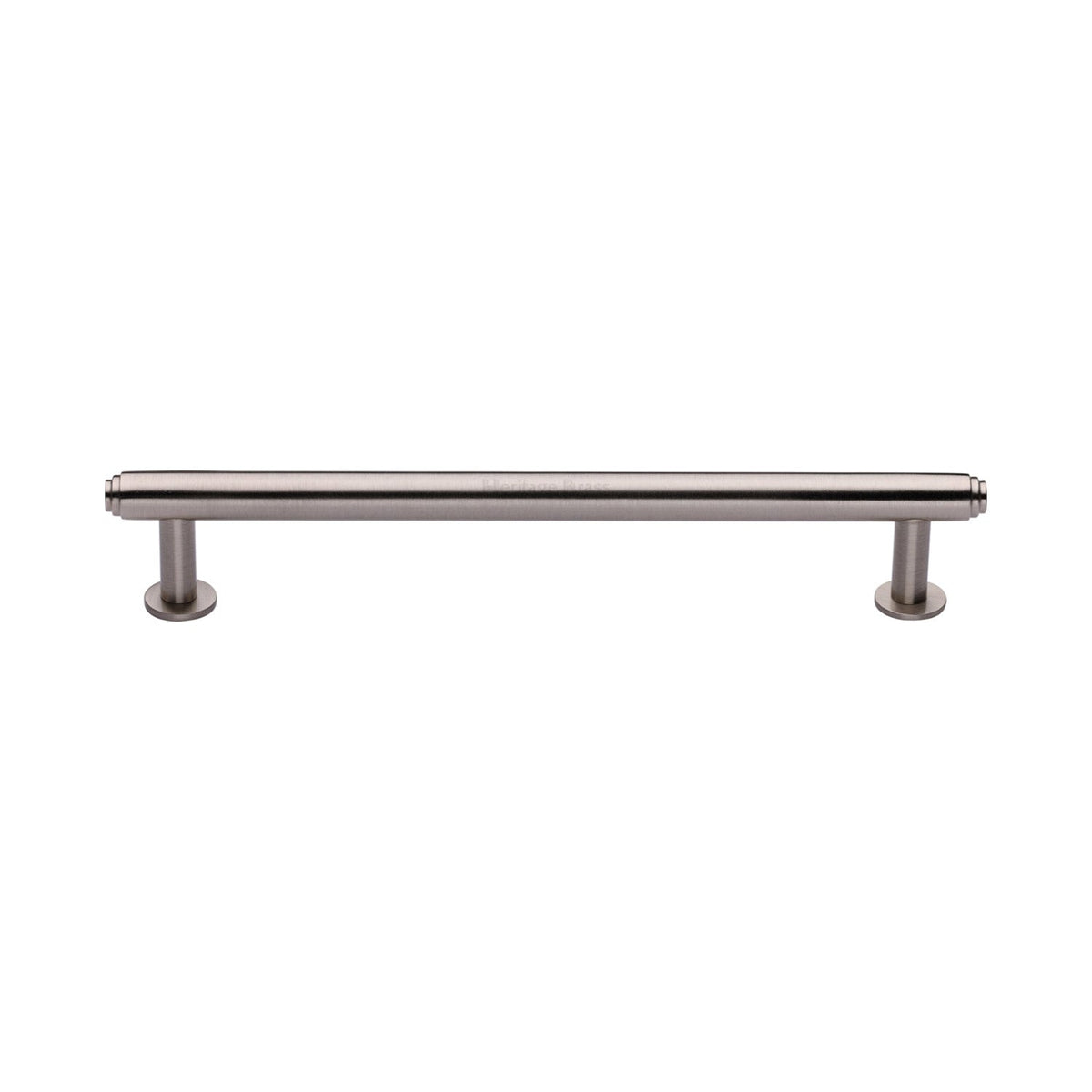 Step Cabinet Pull Handle with Rose by M Marcus - Heritage Brass
