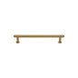 Step Cabinet Pull Handle with Rose by M Marcus - Heritage Brass