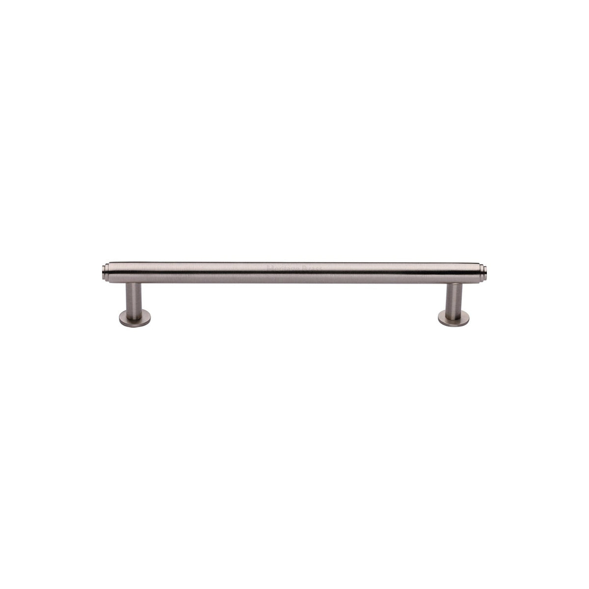 Step Cabinet Pull Handle with Rose by M Marcus - Heritage Brass