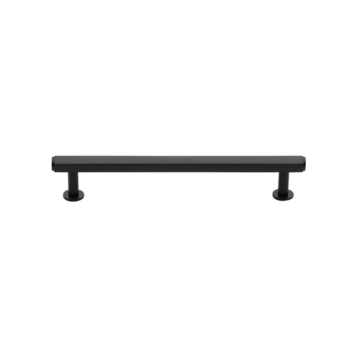 Hexagon Cabinet Pull Handle with Rose by M Marcus - Heritage Brass