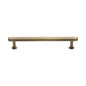 Hexagon Cabinet Pull Handle with Rose by M Marcus - Heritage Brass