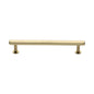 Hexagon Cabinet Pull Handle with Rose by M Marcus - Heritage Brass