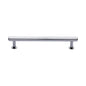 Hexagon Cabinet Pull Handle with Rose by M Marcus - Heritage Brass