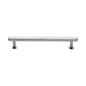 Hexagon Cabinet Pull Handle with Rose by M Marcus - Heritage Brass