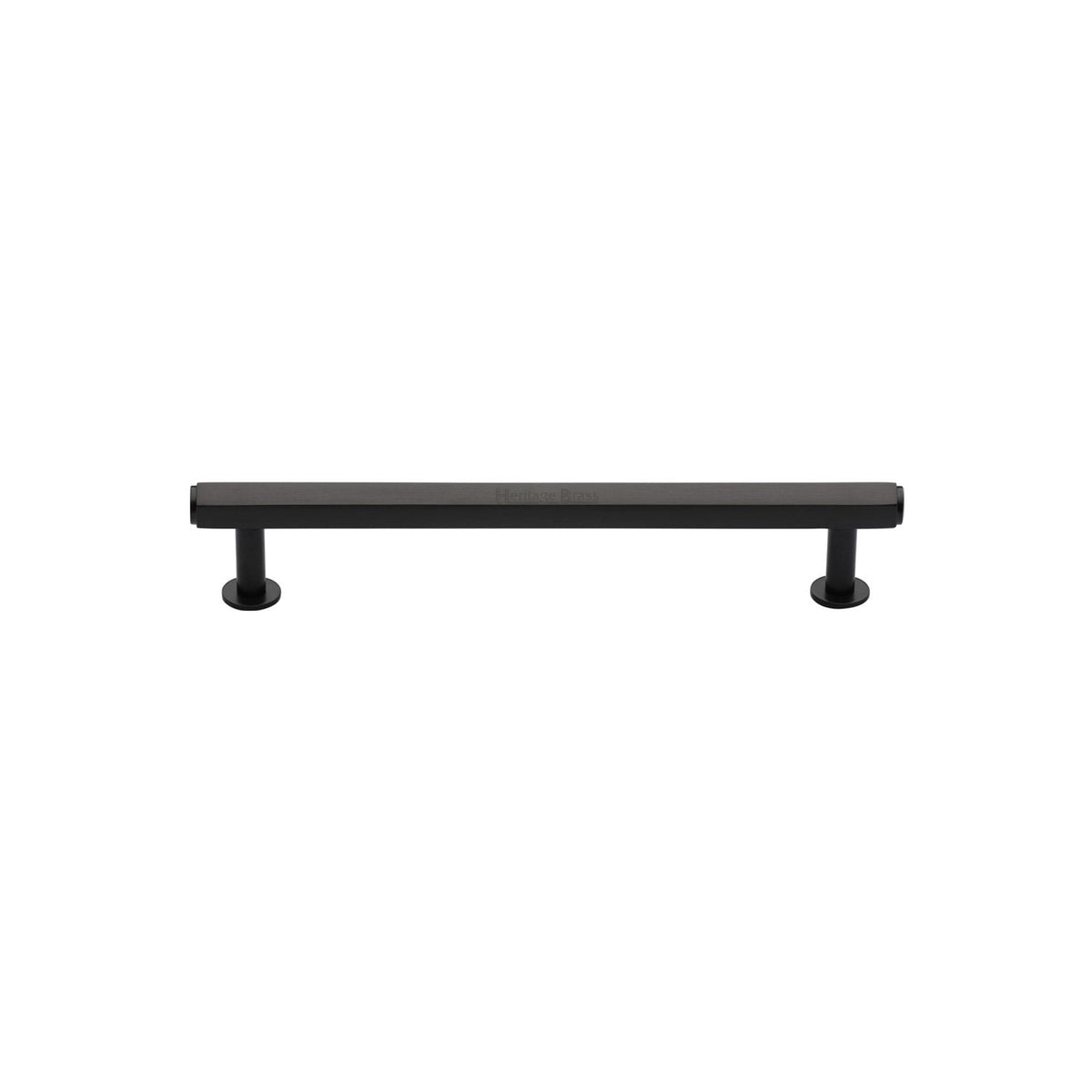 Hexagon Cabinet Pull Handle with Rose by M Marcus - Heritage Brass