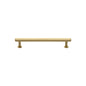 Hexagon Cabinet Pull Handle with Rose by M Marcus - Heritage Brass