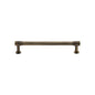 Phoenix Cabinet Pull Handle with Rose by M Marcus - Heritage Brass