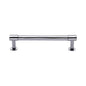 Phoenix Cabinet Pull Handle with Rose by M Marcus - Heritage Brass