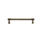 Phoenix Cabinet Pull Handle with Rose by M Marcus - Heritage Brass