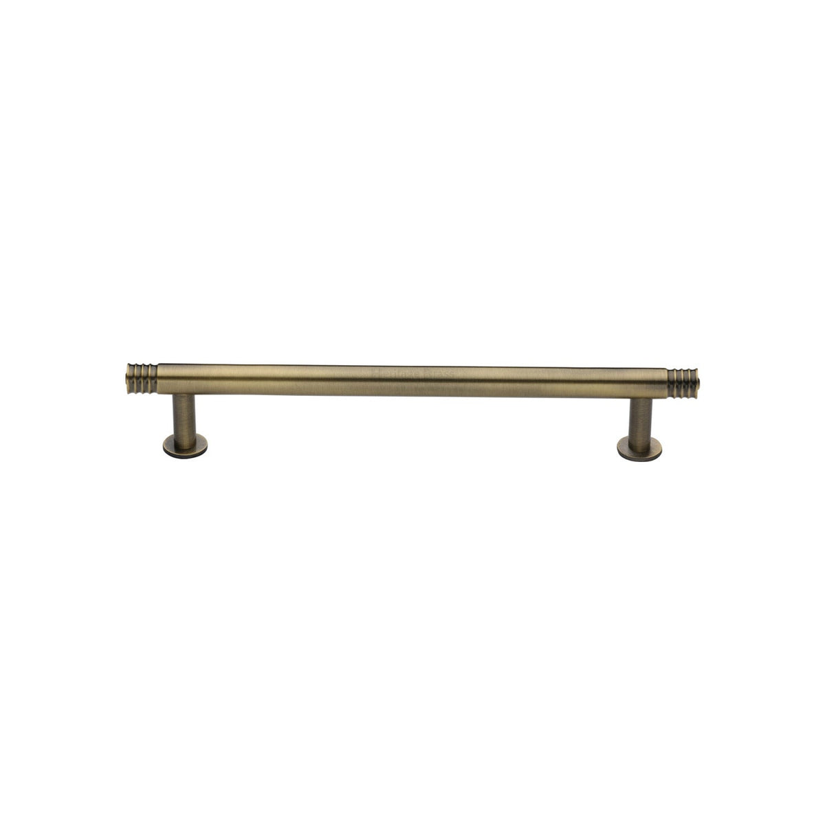 Contour Cabinet Pull Handle with Rose by M Marcus - Heritage Brass