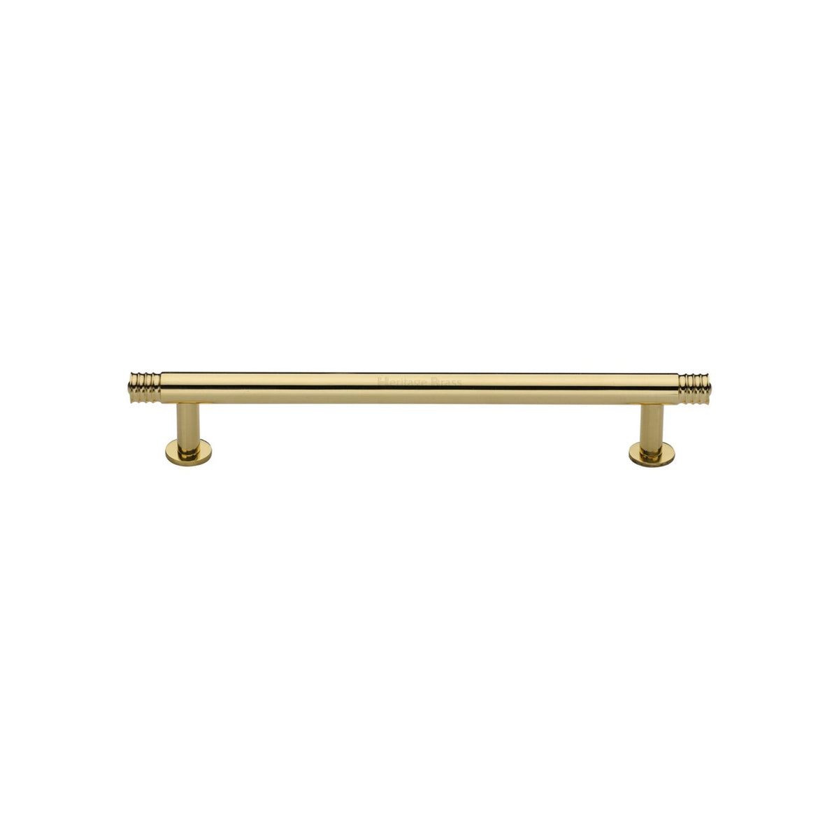 Contour Cabinet Pull Handle with Rose by M Marcus - Heritage Brass