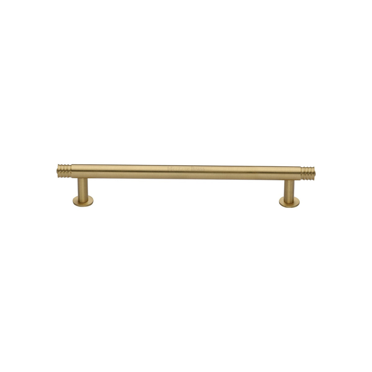 Contour Cabinet Pull Handle with Rose by M Marcus - Heritage Brass