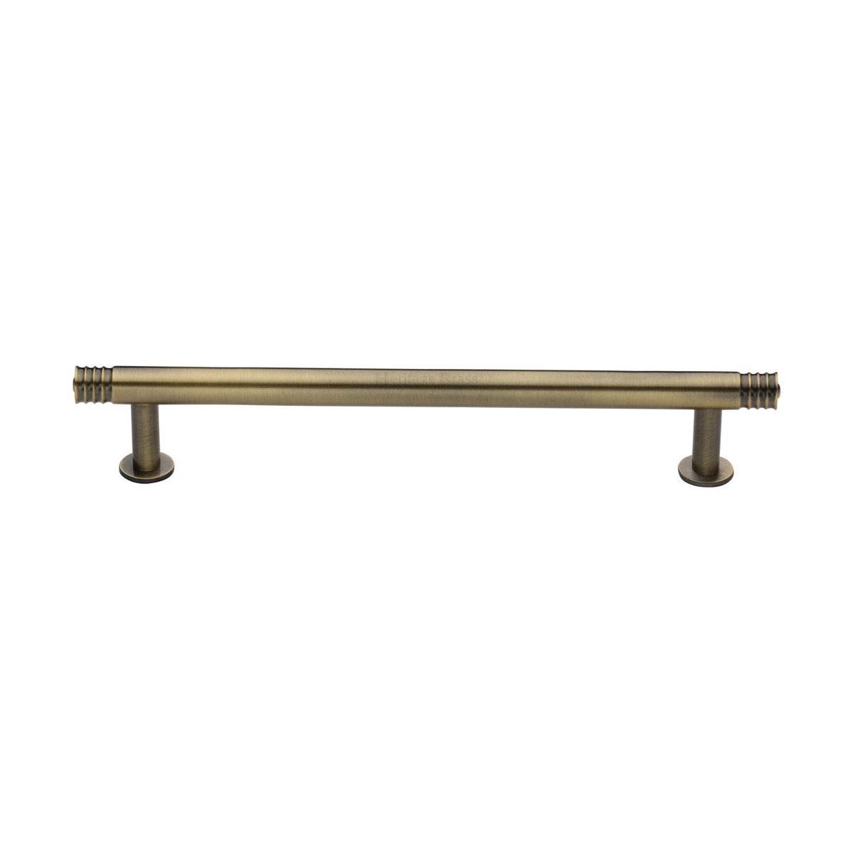 Contour Cabinet Pull Handle with Rose by M Marcus - Heritage Brass