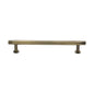 Contour Cabinet Pull Handle with Rose by M Marcus - Heritage Brass
