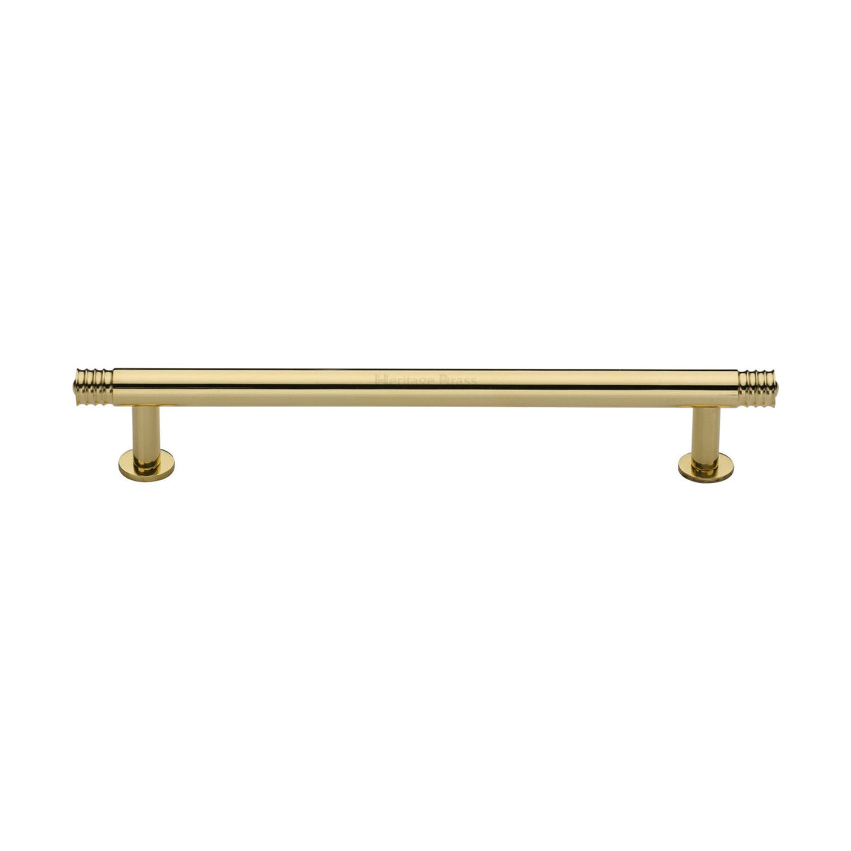 Contour Cabinet Pull Handle with Rose by M Marcus - Heritage Brass